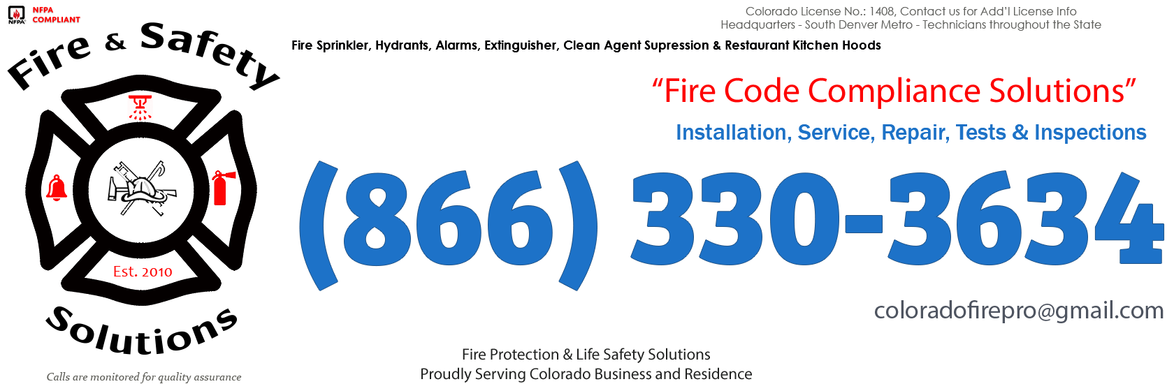 Boulder, Colorado Fire Sprinkler Service Company